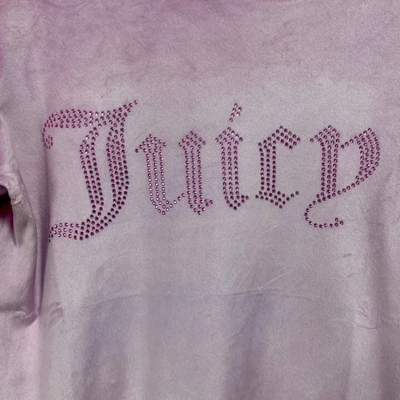 NWT Juicy Couture Velour Long Sleeve Top in Mauve Muse - Picture 2 of 6